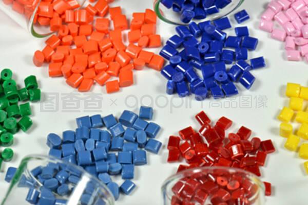 生產(chǎn)過程中染色塑料顆粒的試驗